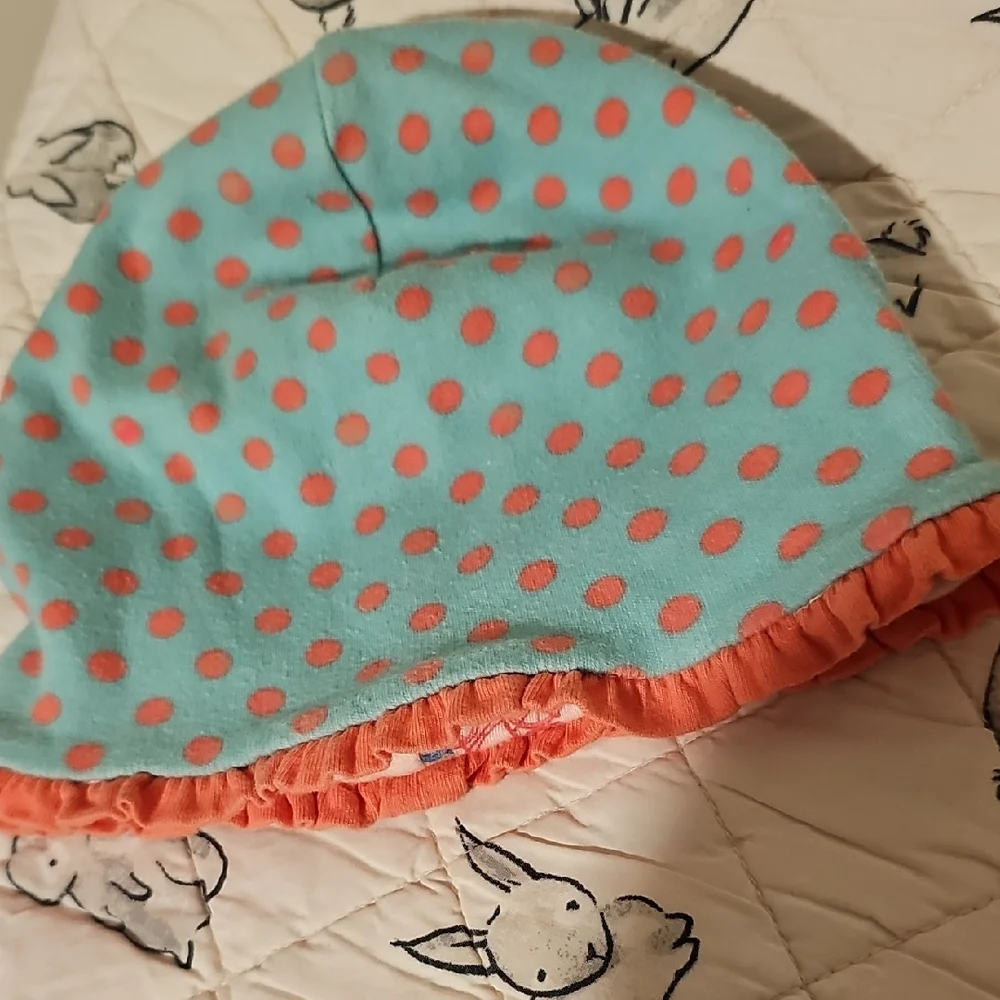 Matilda Jane 18-24m Polkadot Reversible Bucket Hat Pink Green